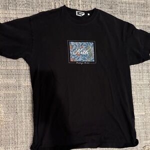 Kith Black Floral Graphic Tee